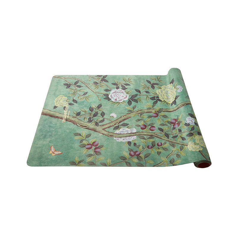 Chinoiserie - Suede Travel Yoga Mat (1MM) - Sugarmat