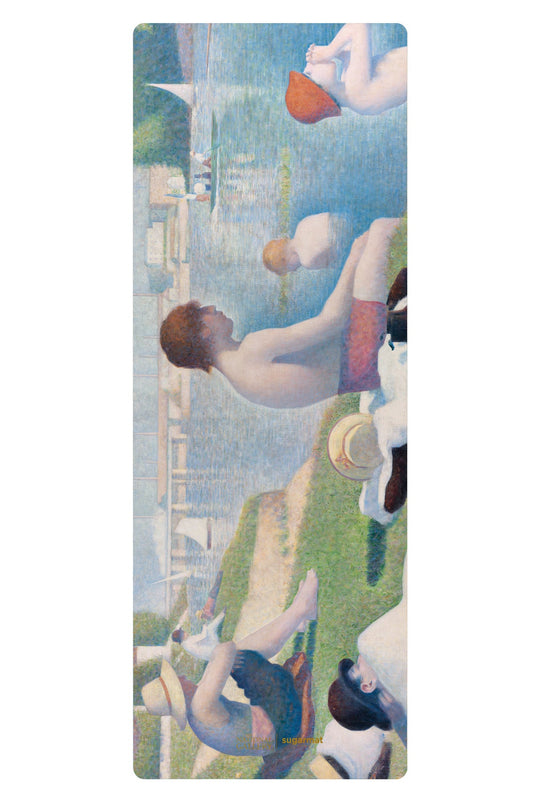 Bathers at Asnières by Georges Seurat  - PU Travel Yoga Mat (1.5MM)